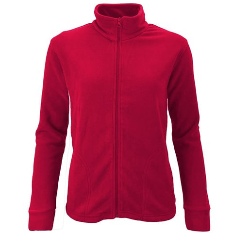 Ladies Micro Fleece Lightweight Zip Top
