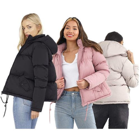 Ladies Brave Soul Cello Padded Hooded Jacket