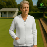 Green Play Ladies Ribbed Cardigan
