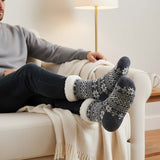 Mens Sherpa Slipper Socks - AT325