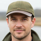 Tweed Leather Skip Hat