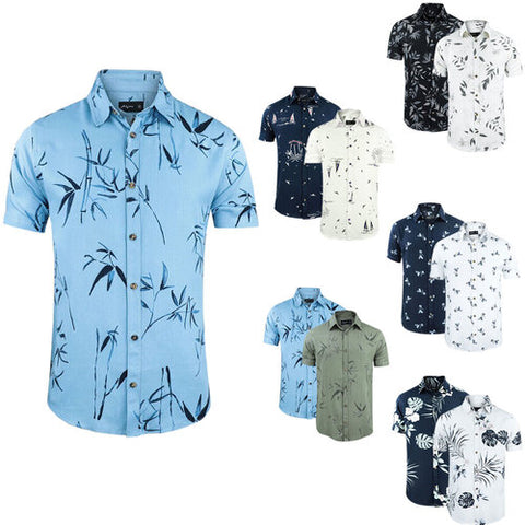 Men's Hawaiian Printed Viscose Shirts