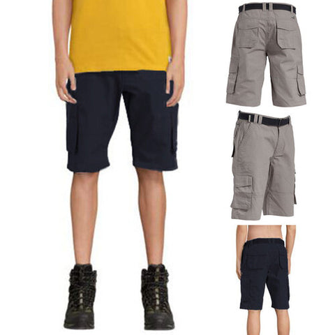 Mens Multi-Pocket Cargo Shorts