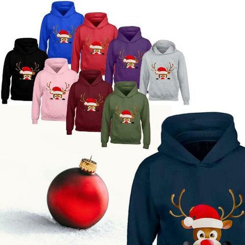 Kids XMAS1 "Hiding Reindeer" Hoodie