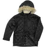Boys Padded Quilted Parka Jacket - 1363