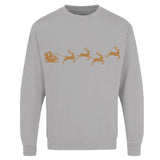 Adults Xmas Printed Sweatshirt Santa Reindeer