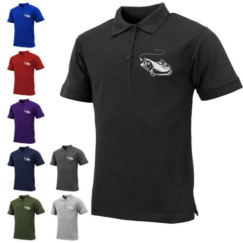 Mens Fish Logo Polo