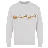 Adults Xmas Printed Sweatshirt Santa Reindeer