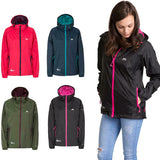 Trespass Qikpac Ladies Waterproof Hooded Jacket With Packaway Pouch
