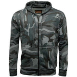 Game Mens Camouflage Zipper Midnight