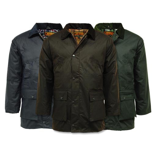 Game Classic Padded Wax Jacket up to 5XL - ek Wholesale