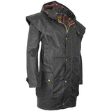 Game Mens Kensington Wax Jacket Black Side
