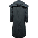 Game Mens Stockman Long Cape Jacket Navy Back