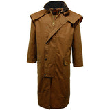 Game Mens Stockman Long Cape Jacket Tan