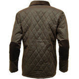 Game Ladies Zara Quilted Wax Jacket Brown Back