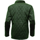 Game Ladies Zara Quilted Wax Jacket Olive Back
