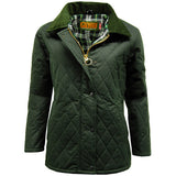 Game Ladies Zara Quilted Wax Jacket Olive