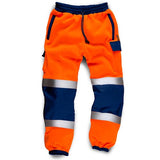 Hi Vis Joggers Orange Navy