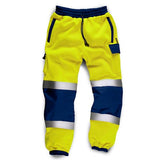 Hi Vis Joggers Yellow/Navy