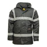 Hi Vis Parka Jacket Black