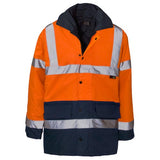 Hi Vis Parka Jacket Orange/Navy