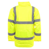 Hi Vis Parka Jacket Yellow Bkac