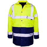 Hi Vis Parka Jacket Yellow/Navy