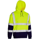 Kapton Hi Vis Hoody in Yellow Navy