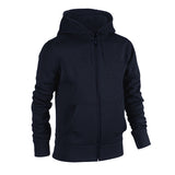 Plain Fleece Zipper Navy