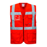 Portwest S476 Berlin Executive Vest Red