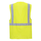 Portwest S476 Berlin Executive Vest Yellow Back