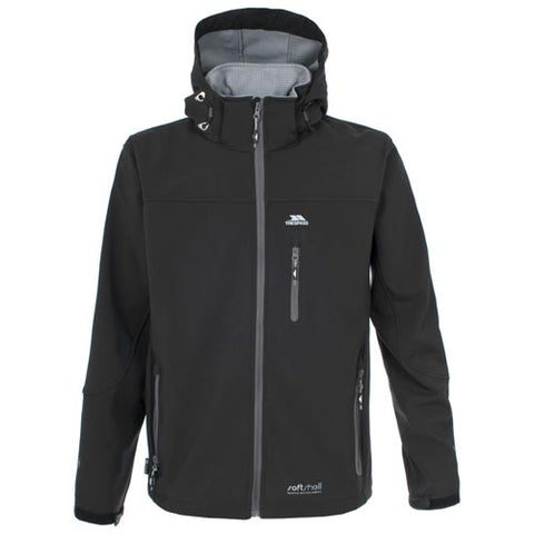 Trespass Mens Accelerator II Softshell Jacket Black