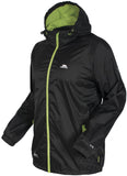 Trespass Qikpac Waterproof Packaway Jacket In Black