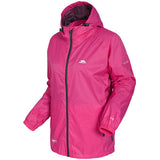 Trespass Qikpac Waterproof Packaway Jacket In Sangria