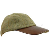 Tweed Leather Peek Cap Fife