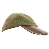 Tweed Leather Peek Cap Bute
