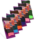 Ladies Heated Thermal Socks - Pack of 6 - AT287