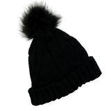 Ladies Thermal Cable Knit Beanie Hat - AT516