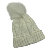 Ladies Thermal Cable Knit Beanie Hat - AT516