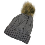 Ladies Thermal Cable Knit Beanie Hat - AT516