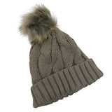 Ladies Thermal Cable Knit Beanie Hat - AT516