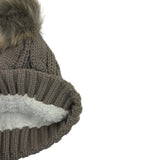 Ladies Thermal Cable Knit Beanie Hat - AT516