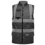 Mens Hi Vis Fleece Lined Reversible Bodywarmer