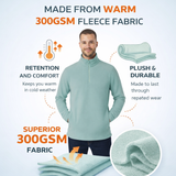 Men’s Heavyweight Quarter-Zip Fleece Pullover