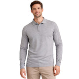 Mens Long Sleeve Cotton Polo Shirt - 1268