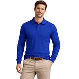 Mens Long Sleeve Cotton Polo Shirt - 1268