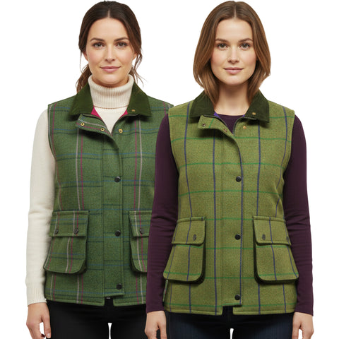 Ladies Game Ruby/Abby Tweed Gilet