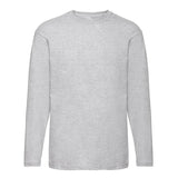 Mens Crew Neck Essential Long Sleeve Cotton T Shirt