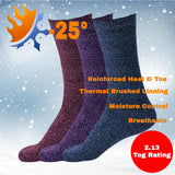 Ladies Heated Thermal Socks - Pack of 3 - AT291