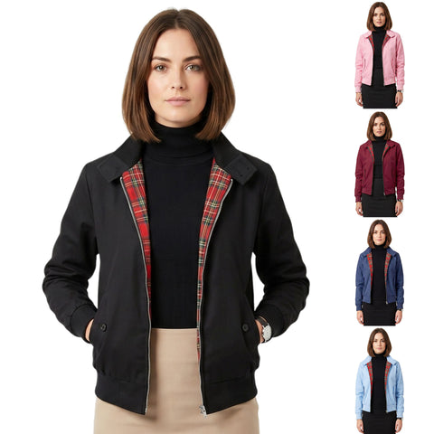 Ladies Classic Vintage Harrington Jacket - Made in UK